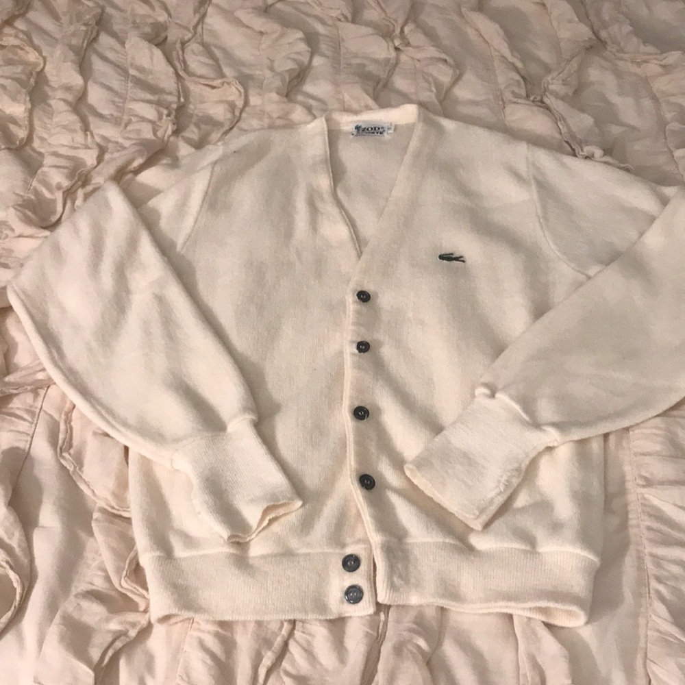 IZOD / Lacoste cream vintage sweater